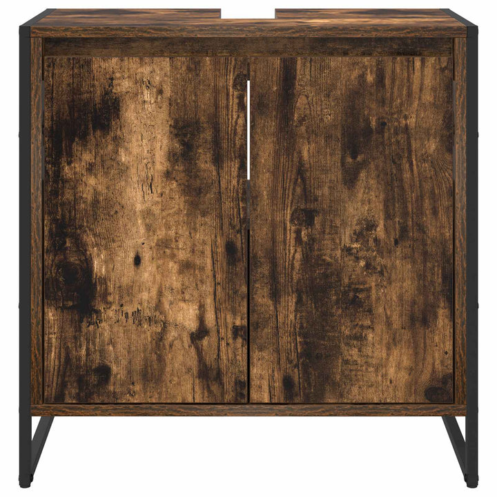 Badeværelsesskab Røget Eg 60 x 30 x 60 cm Konstrueret træ