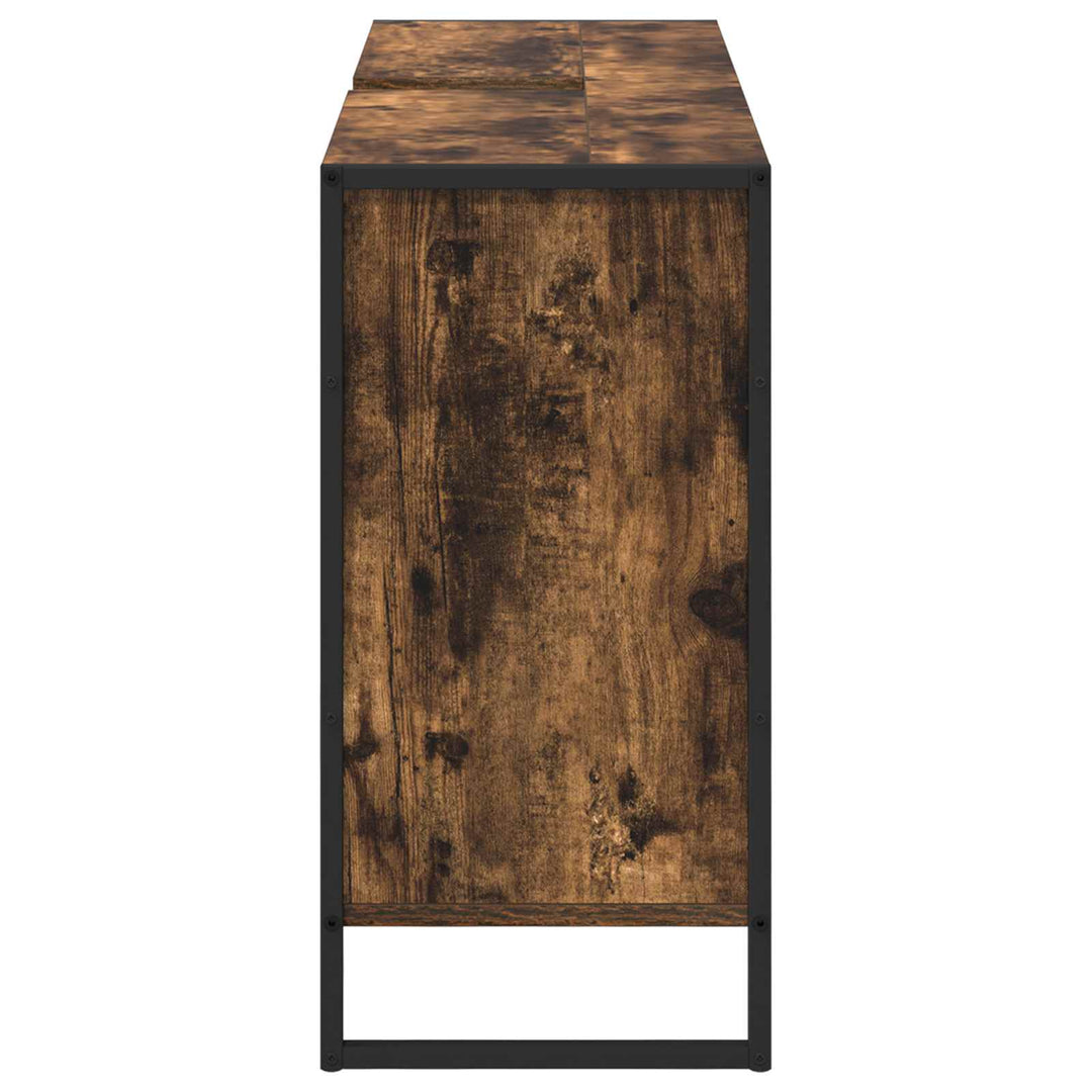 Badeværelsesskab Røget Eg 60 x 30 x 60 cm Konstrueret træ
