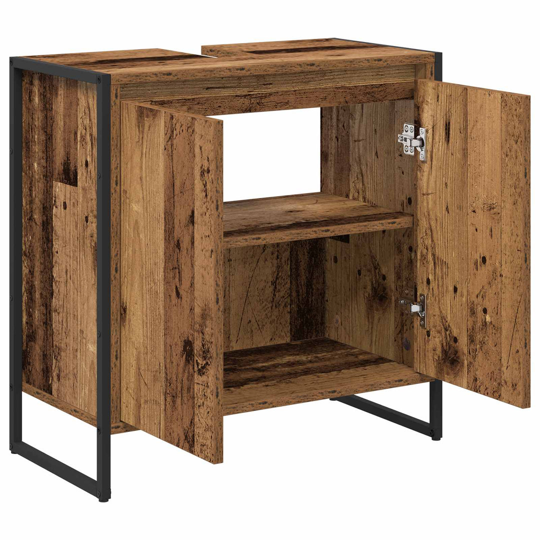 Badeværelsesskab Gammelt træ 60 x 30 x 60 cm Konstrueret træ