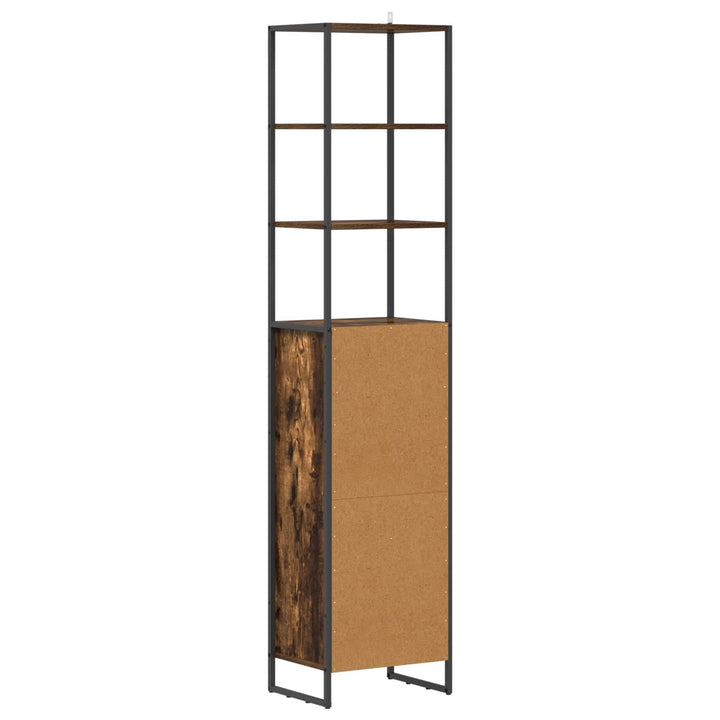 Badeværelsesskab Røget Eg 40 x 30 x 180 cm Konstrueret træ