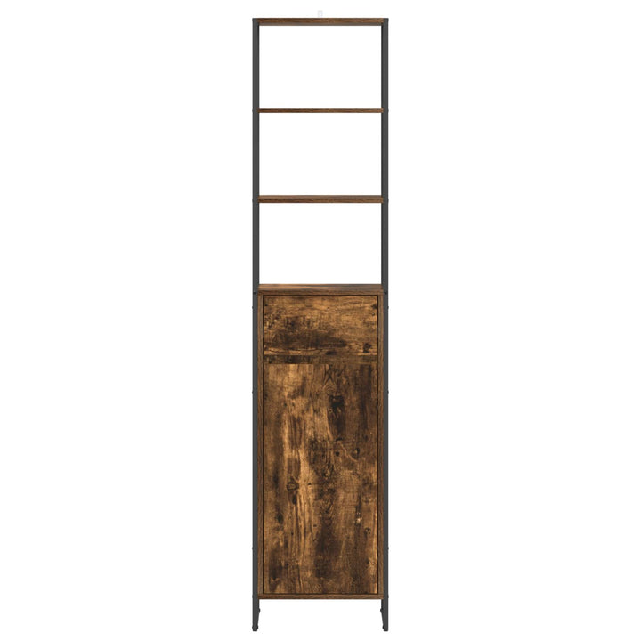 Badeværelsesskab Røget Eg 40 x 30 x 180 cm Konstrueret træ