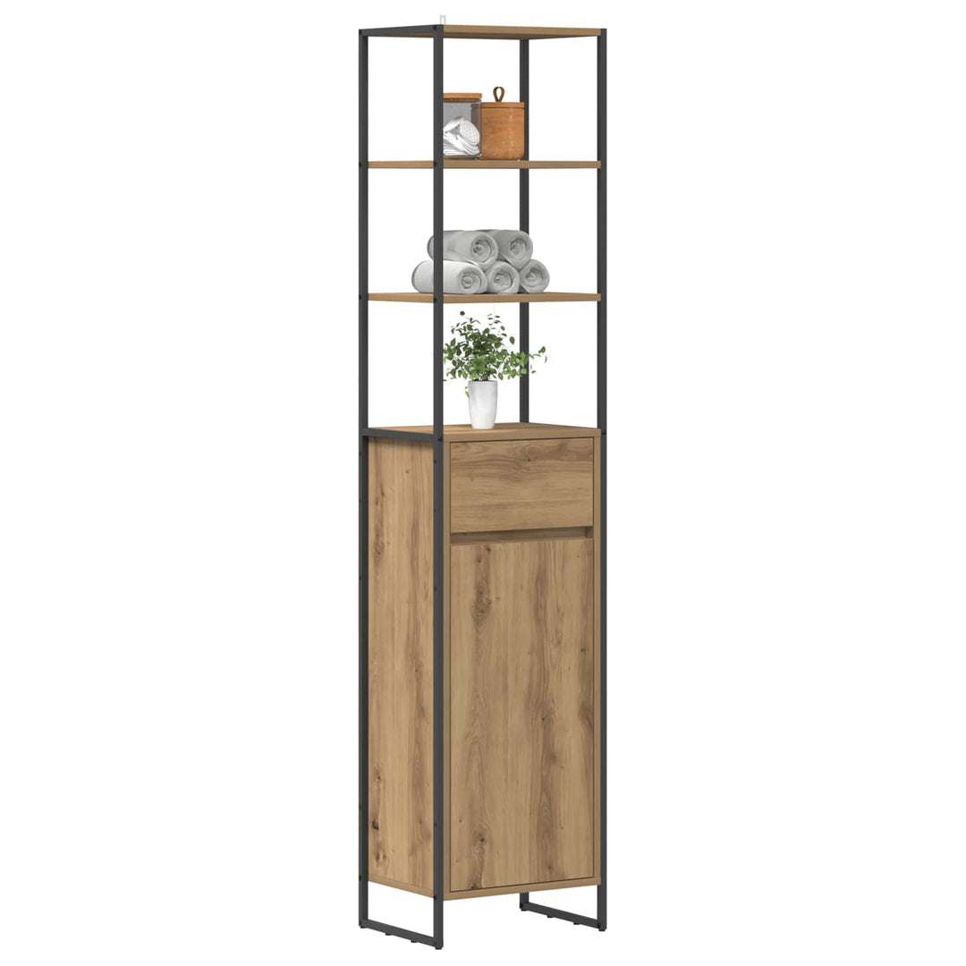 Badeværelsesskab Artisan eg 40 x 30 x 180 cm Konstrueret træ