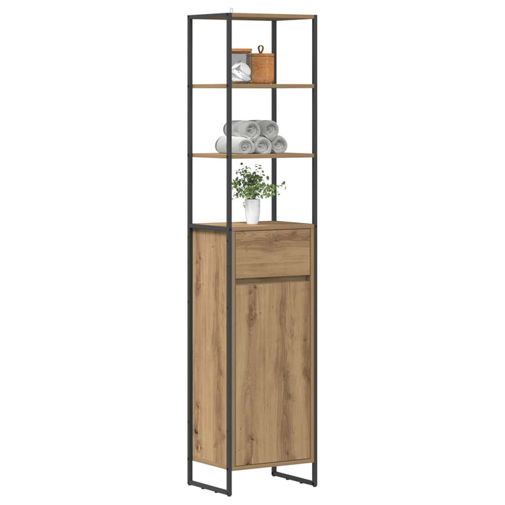 Badeværelsesskab Artisan eg 40 x 30 x 180 cm Konstrueret træ
