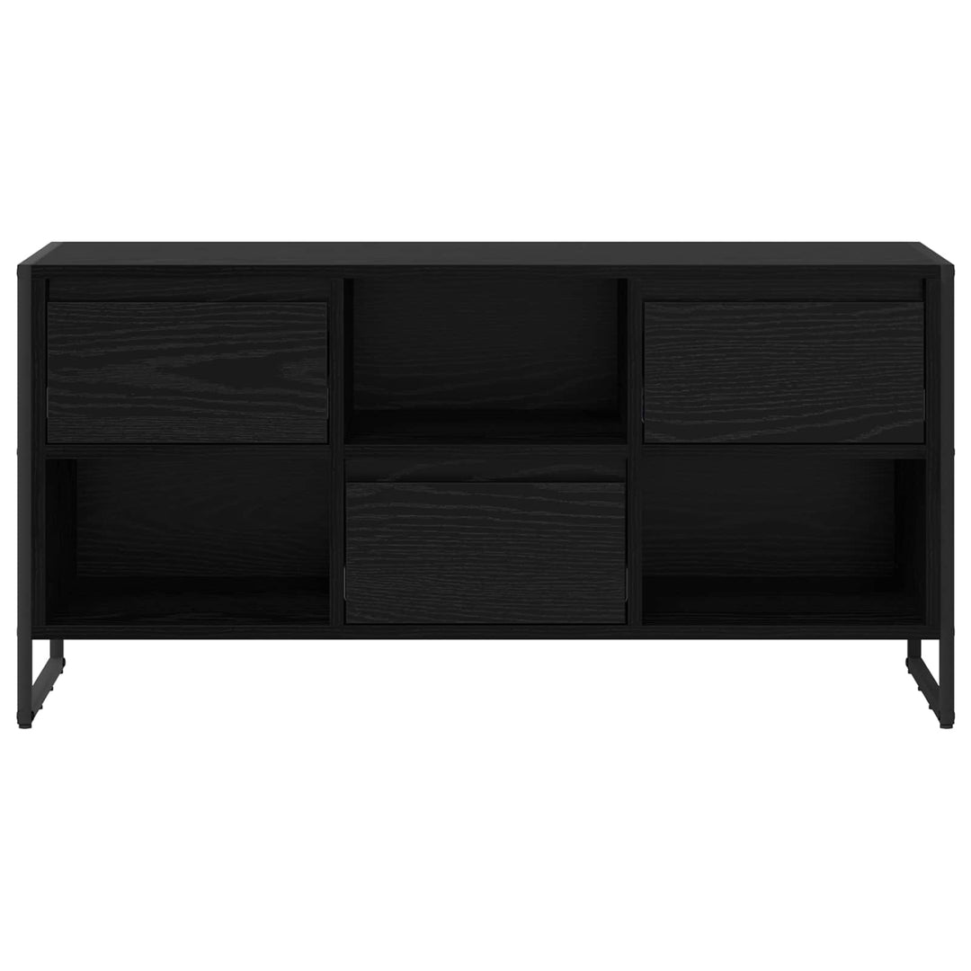 TV-skab med skuffe Sort eg 100 x 36 x 49,5 cm Konstrueret træ