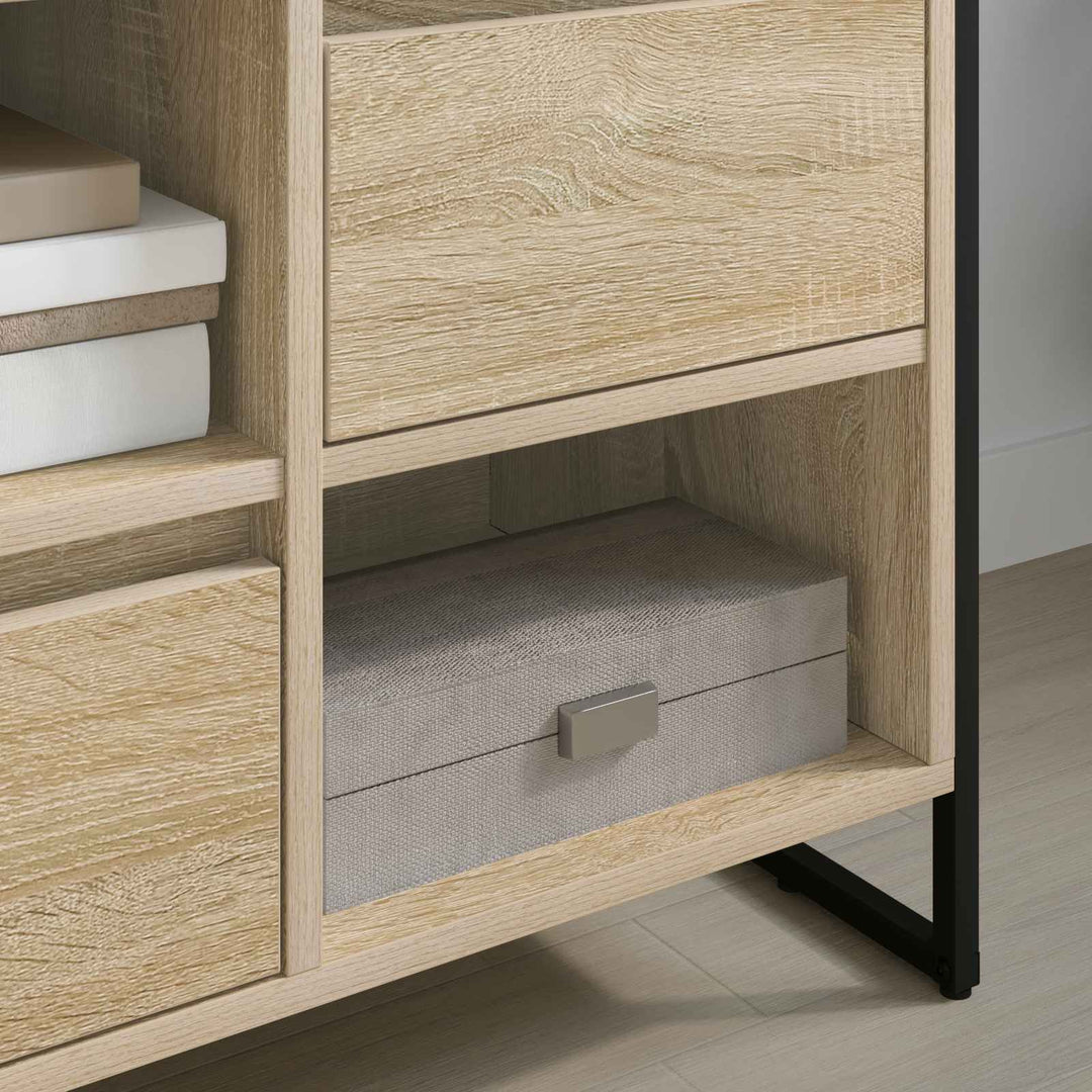 TV-skab med skuffe Sonoma 100 x 36 x 49,5 cm Konstrueret træ