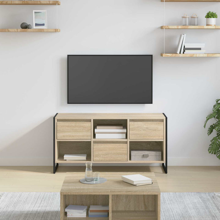 TV-skab med skuffe Sonoma 100 x 36 x 49,5 cm Konstrueret træ