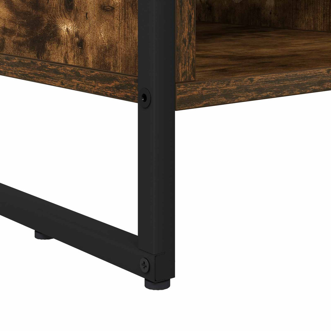 TV-skab med skuffe Røget Eg 100 x 36 x 49,5 cm Konstrueret træ