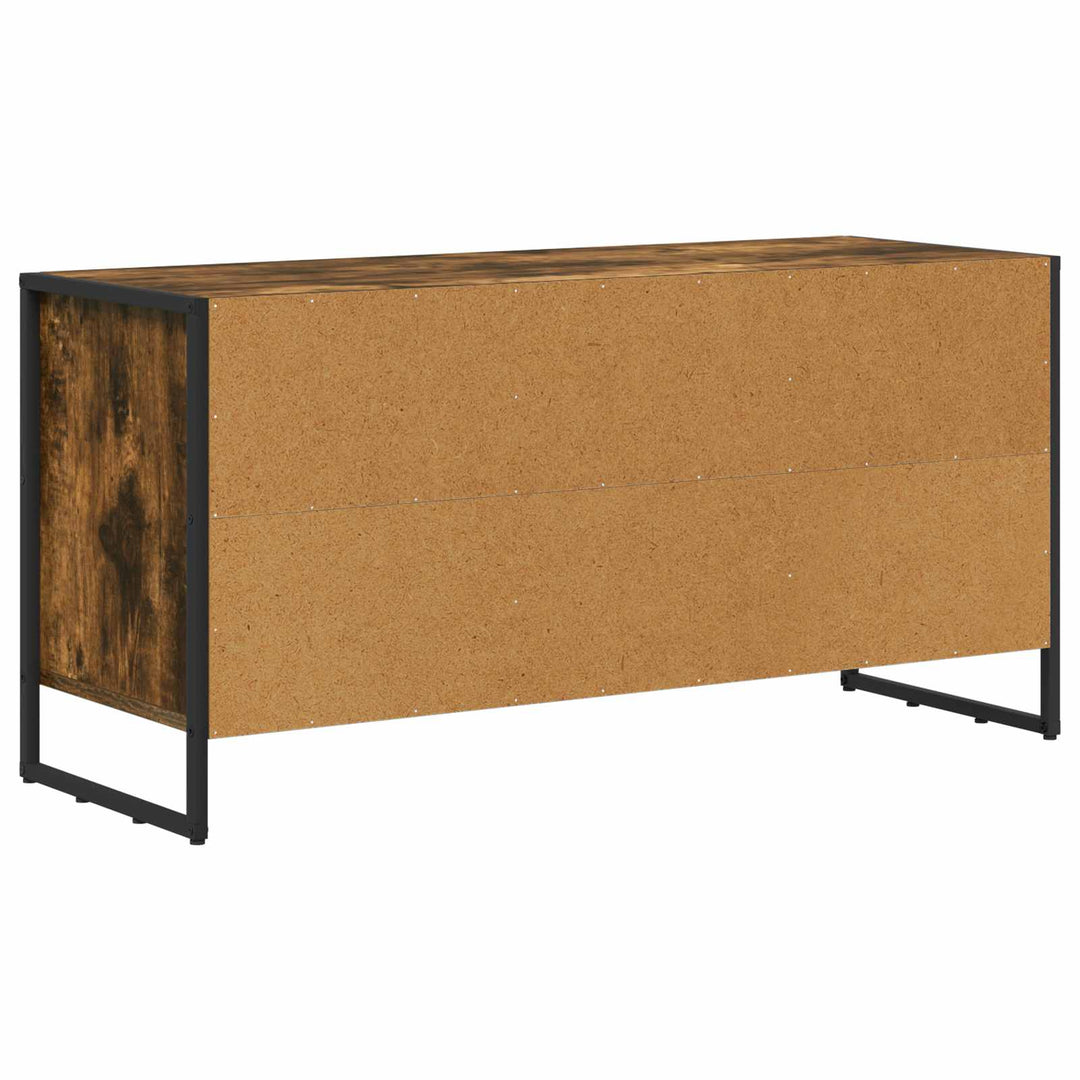 TV-skab med skuffe Røget Eg 100 x 36 x 49,5 cm Konstrueret træ