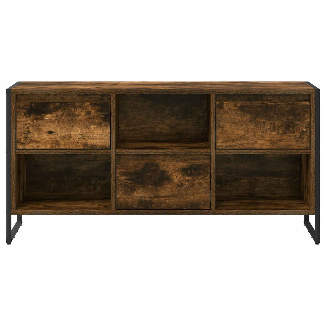 TV-skab med skuffe Røget Eg 100 x 36 x 49,5 cm Konstrueret træ