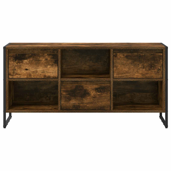 TV-skab med skuffe Røget Eg 100 x 36 x 49,5 cm Konstrueret træ