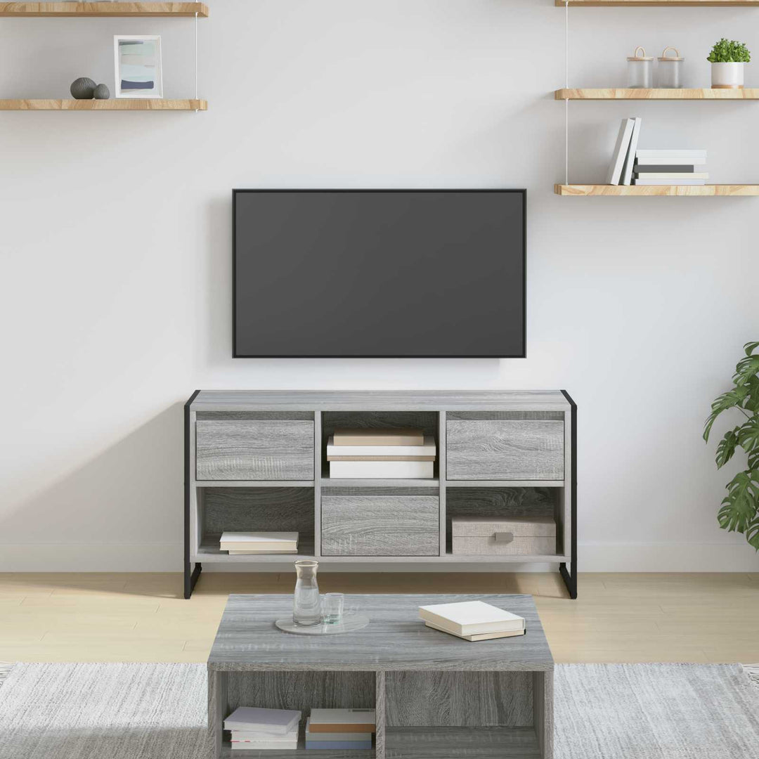 TV-skab Grå Sonoma 100 x 36 x 49,5 cm Konstrueret træ