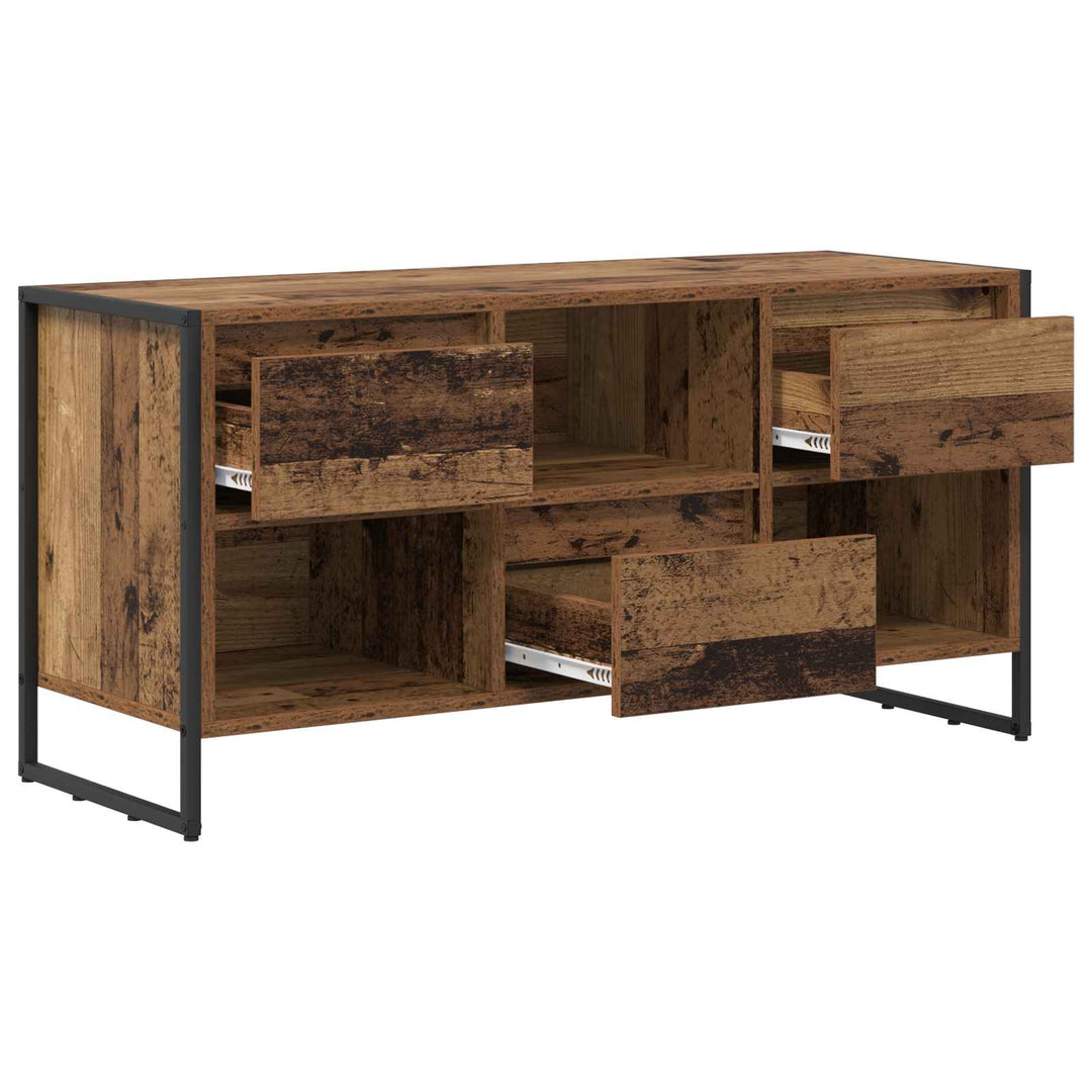 TV-skab Gammelt træ 100 x 36 x 49,5 cm Konstrueret træ