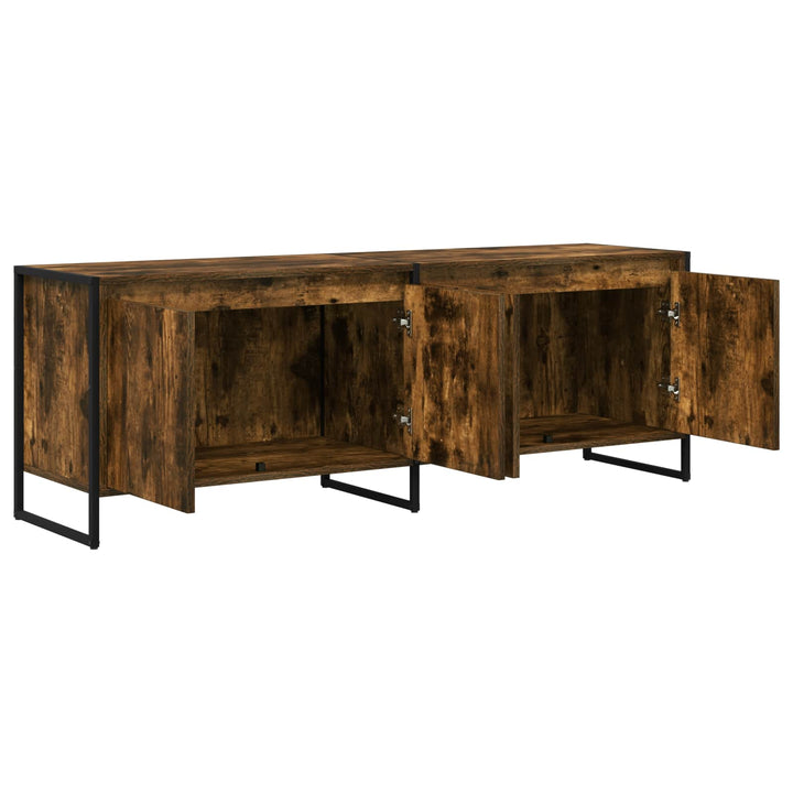 TV-skab Røget Eg 140 x 36 x 49.5 cm Konstrueret træ
