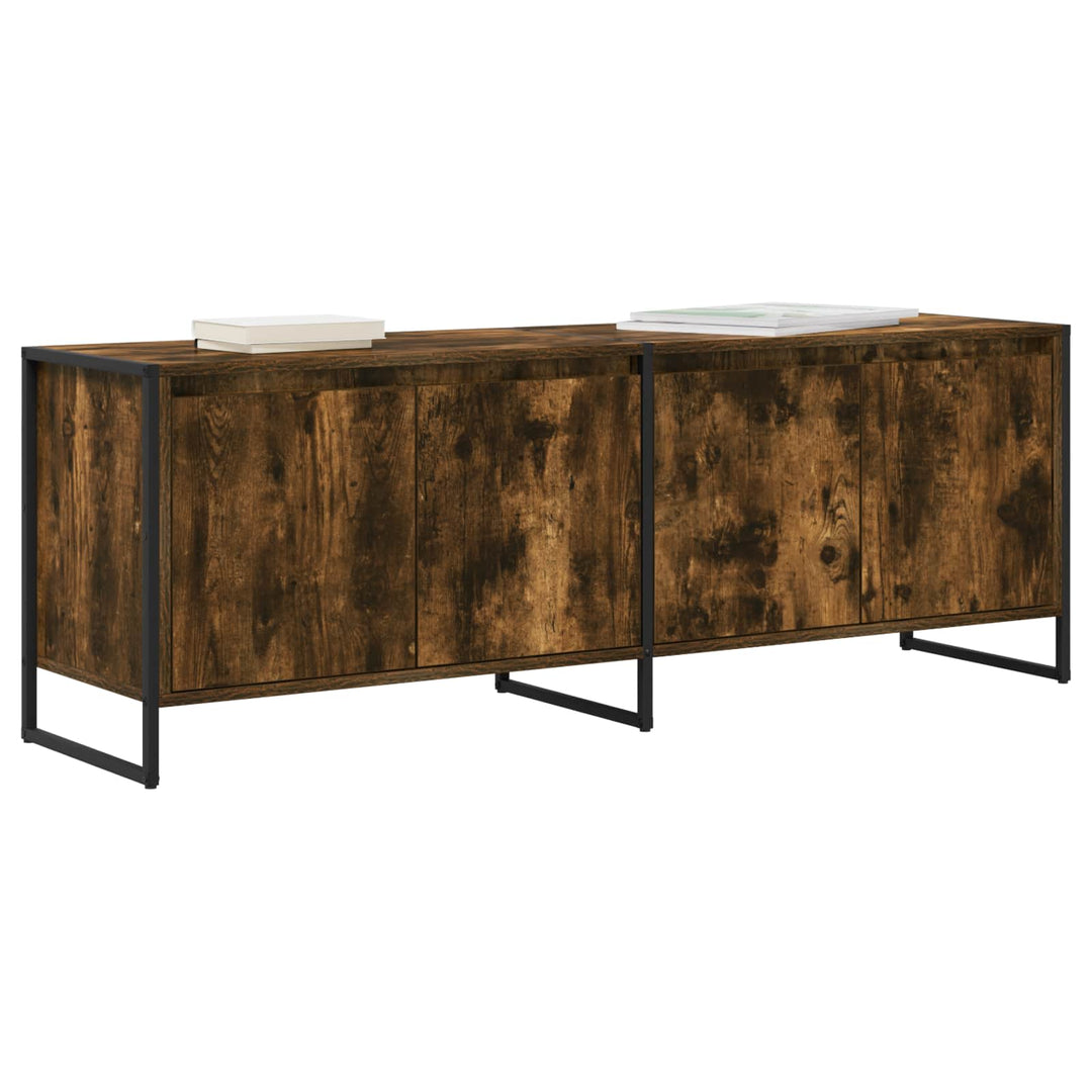 TV-skab Røget Eg 140 x 36 x 49.5 cm Konstrueret træ