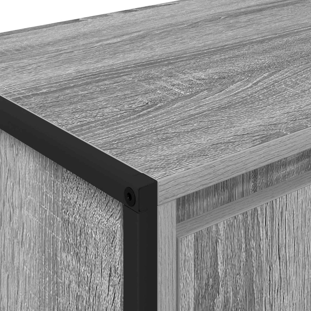 TV-skab Grå Sonoma 140 x 36 x 49.5 cm Konstrueret træ