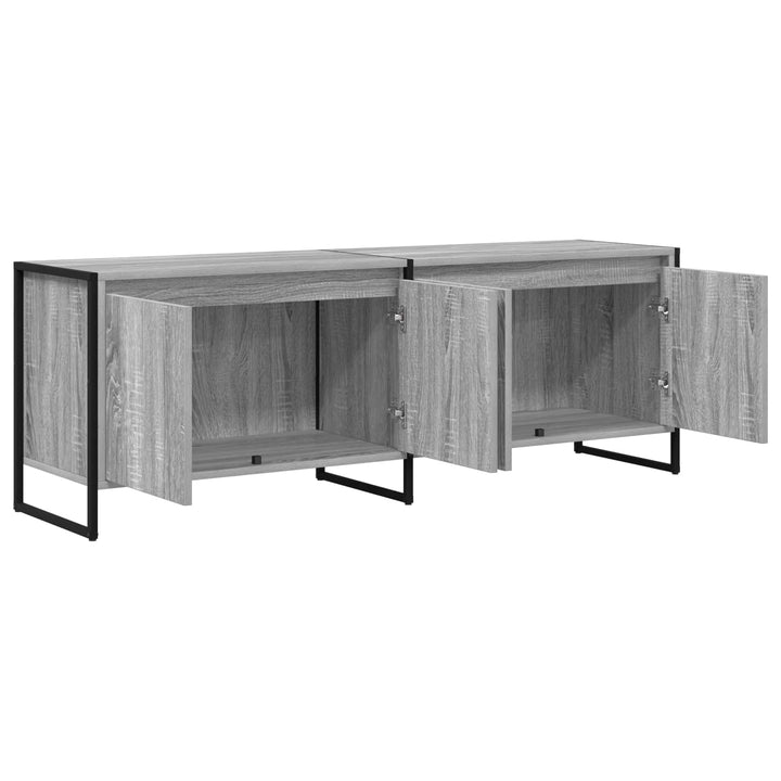 TV-skab Grå Sonoma 140 x 36 x 49.5 cm Konstrueret træ