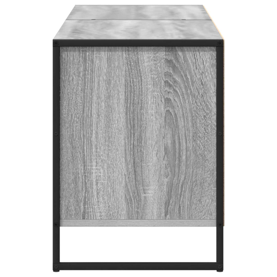 TV-skab Grå Sonoma 140 x 36 x 49.5 cm Konstrueret træ