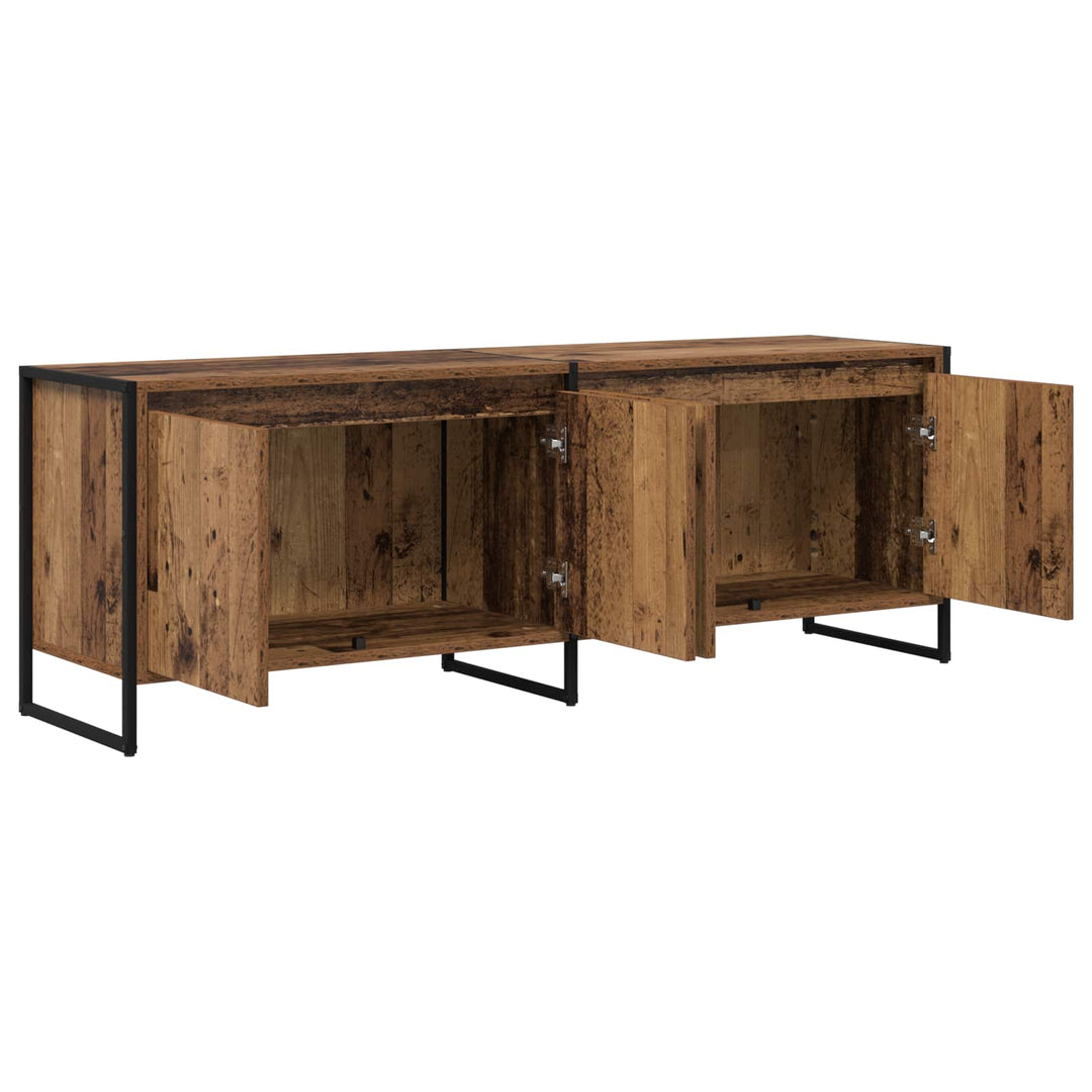 TV-skab Gammelt træ 140 x 36 x 49.5 cm Konstrueret træ