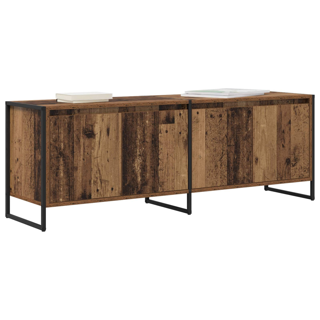 TV-skab Gammelt træ 140 x 36 x 49.5 cm Konstrueret træ