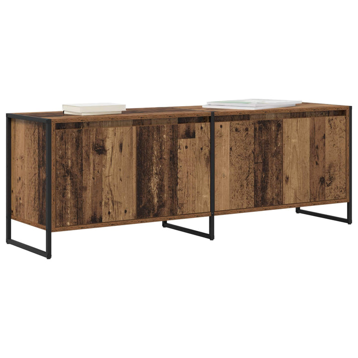 TV-skab Gammelt træ 140 x 36 x 49.5 cm Konstrueret træ