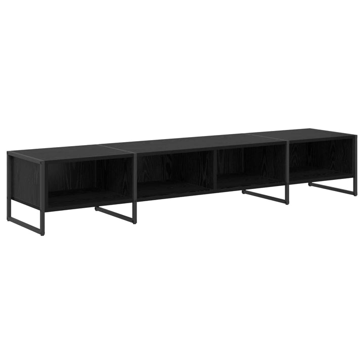 TV-skab Sort eg 170.5 x 36 x 30.5 cm Konstrueret træ