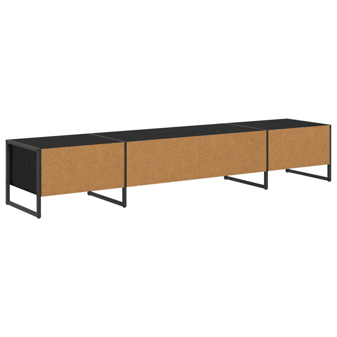 TV-skab Sort eg 170.5 x 36 x 30.5 cm Konstrueret træ