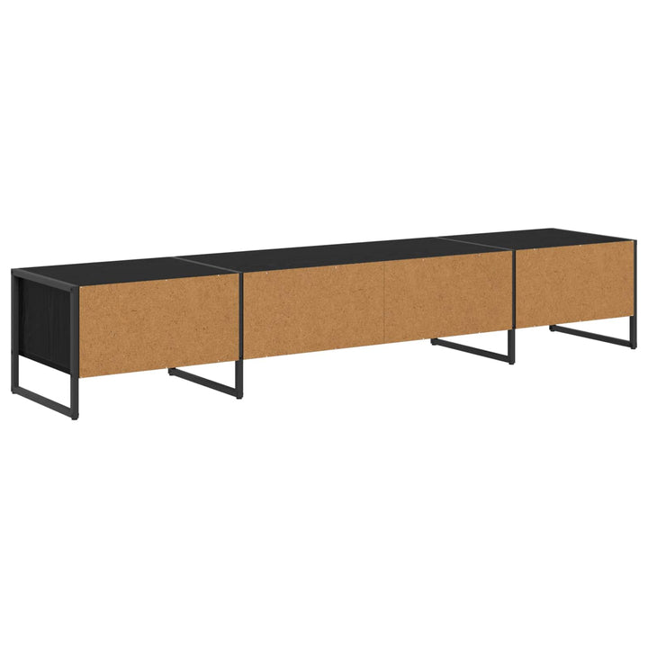 TV-skab Sort eg 170.5 x 36 x 30.5 cm Konstrueret træ