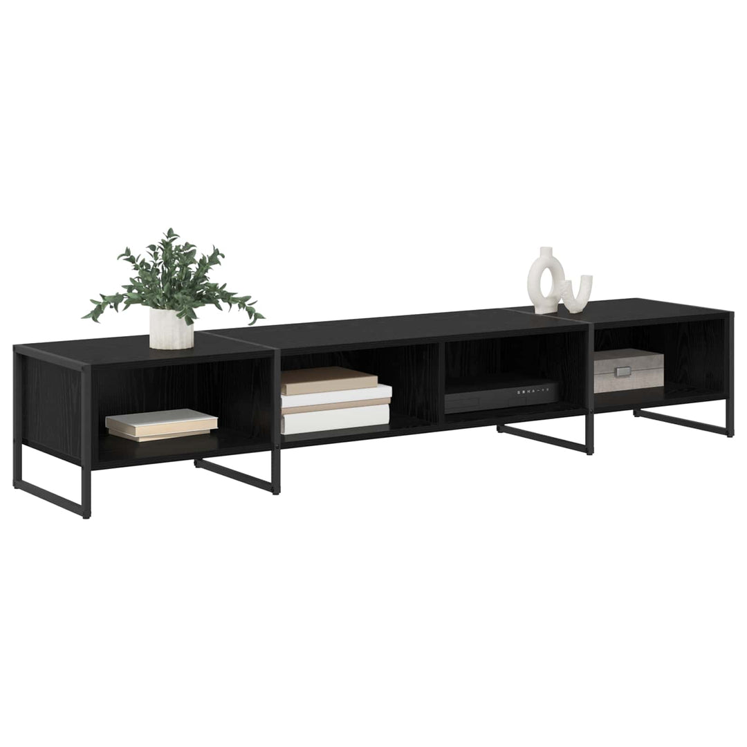 TV-skab Sort eg 170.5 x 36 x 30.5 cm Konstrueret træ