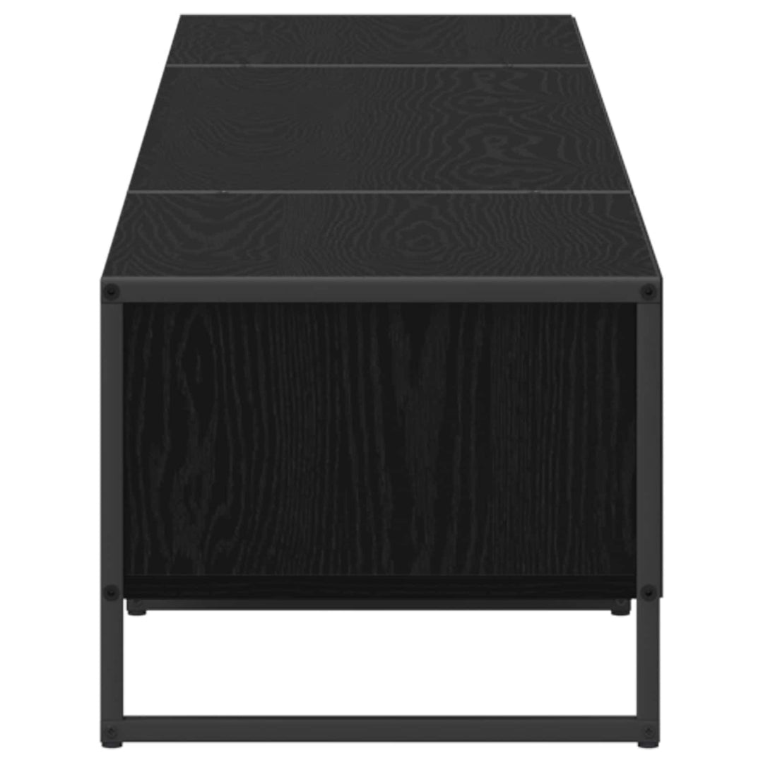 TV-skab Sort eg 170.5 x 36 x 30.5 cm Konstrueret træ