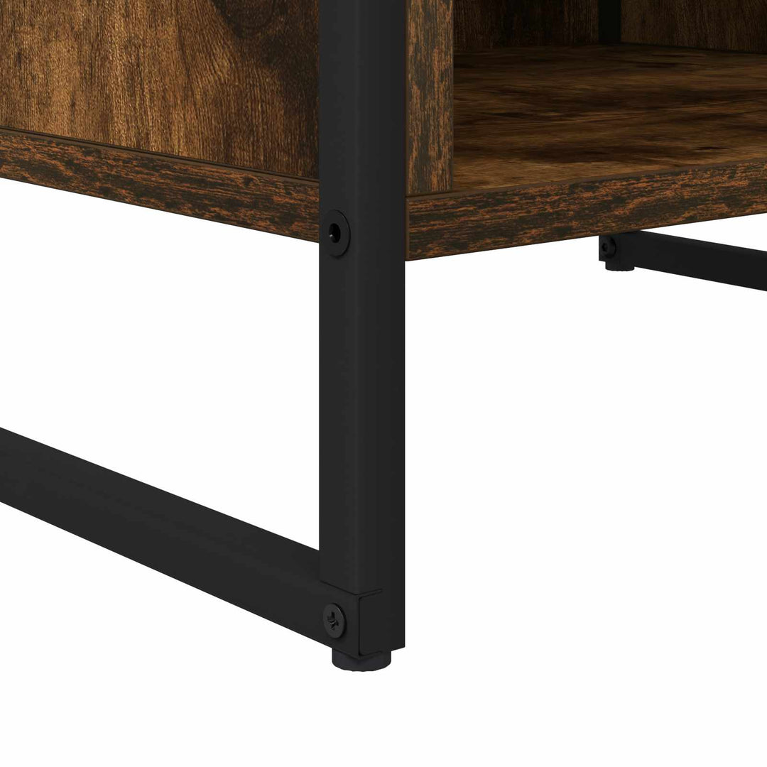 TV-skab 170.5 x 36 x 30.5 cm Røget Eg Konstrueret træ