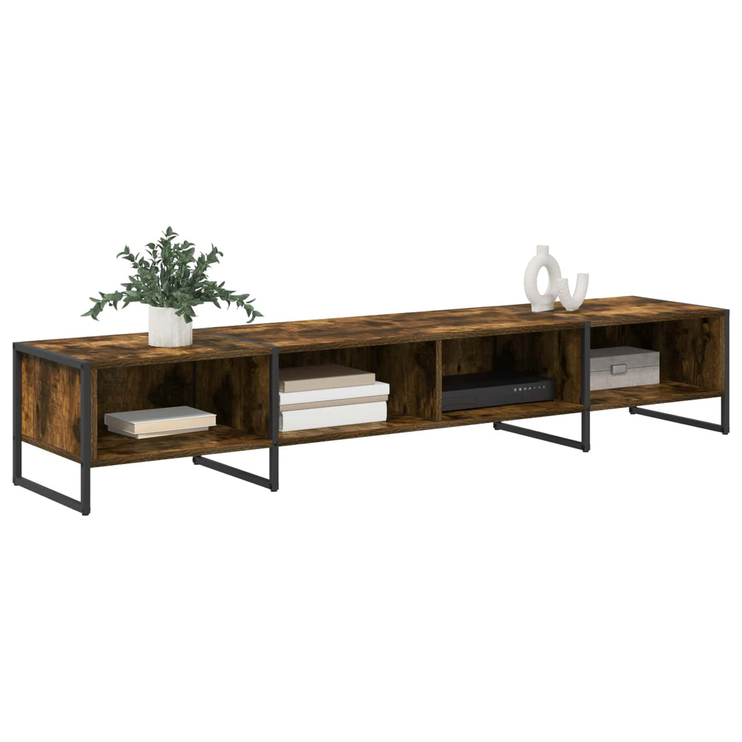 TV-skab 170.5 x 36 x 30.5 cm Røget Eg Konstrueret træ