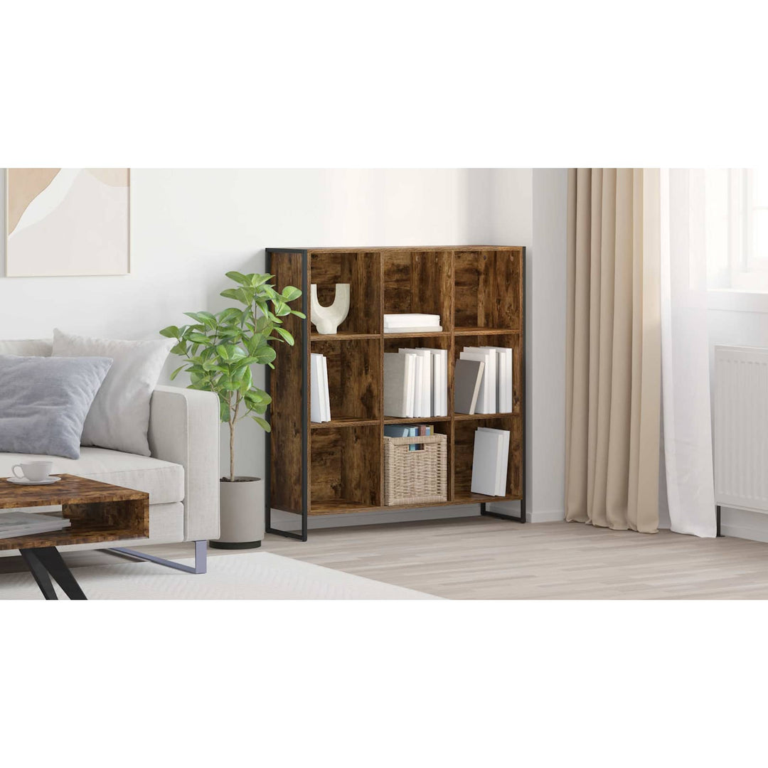 Bogskab Røget Eg 99,5 x 30 x 108,5 cm Konstrueret træ