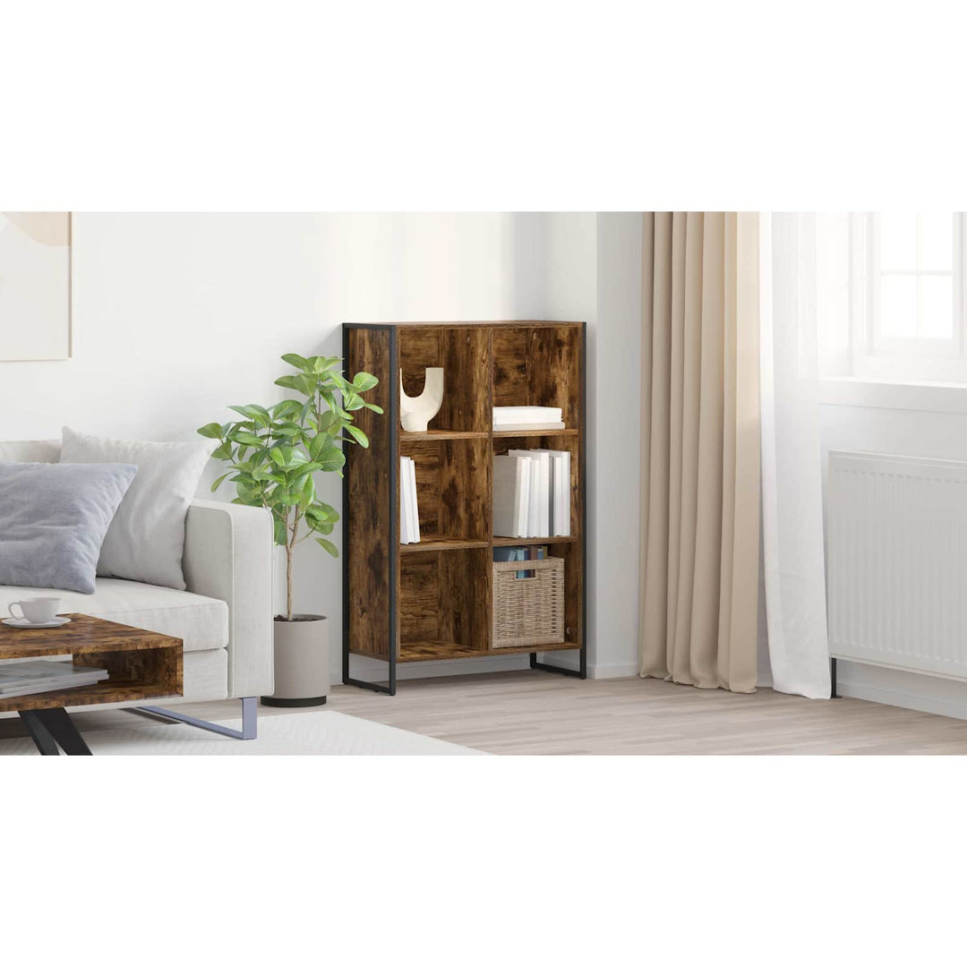 Bogskab Røget Eg 99,5 x 30 x 108,5 cm Konstrueret træ