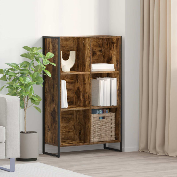 Bogskab Røget Eg 99,5 x 30 x 108,5 cm Konstrueret træ