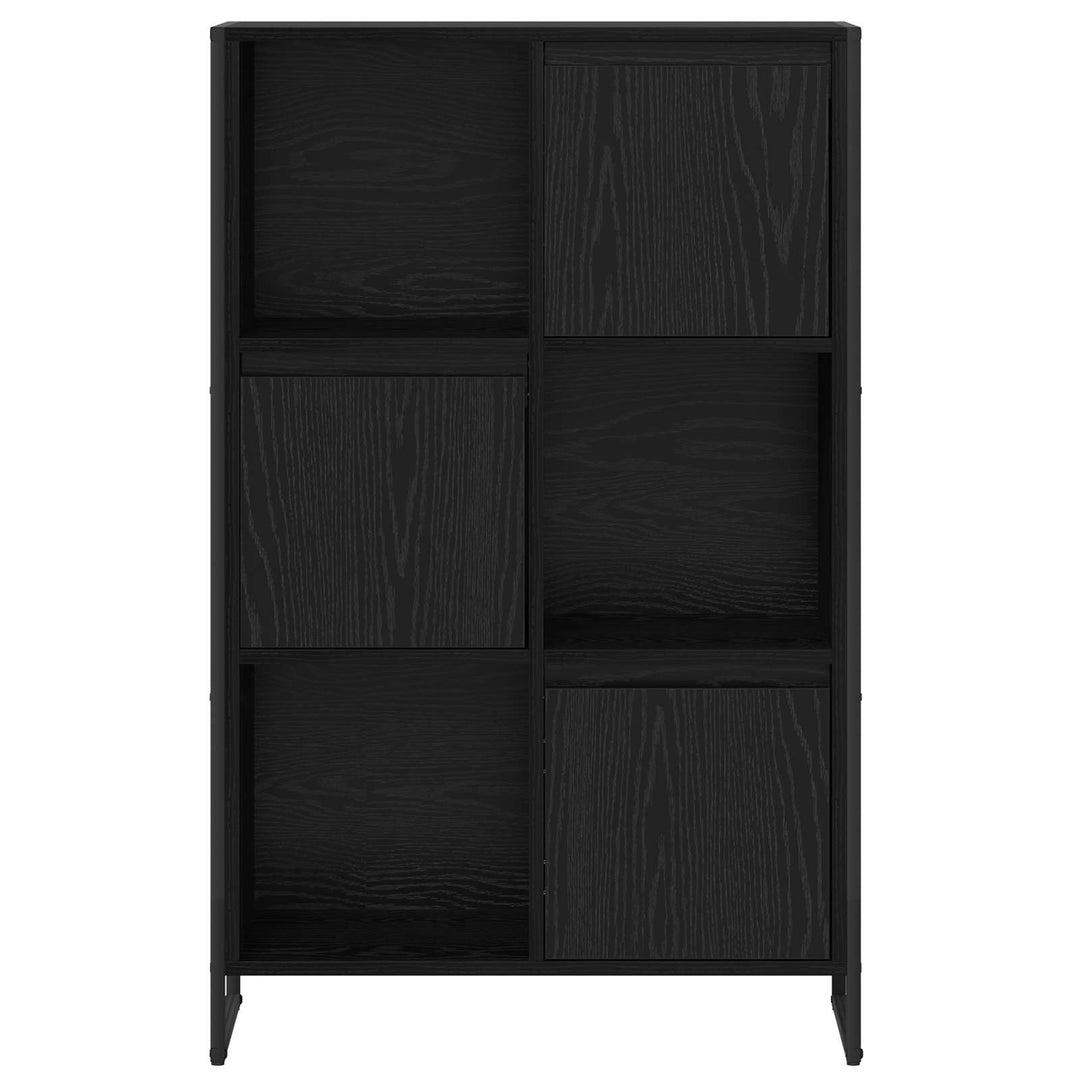 Bogskab Sort eg 68 x 30 x 108.5 cm Konstrueret træ