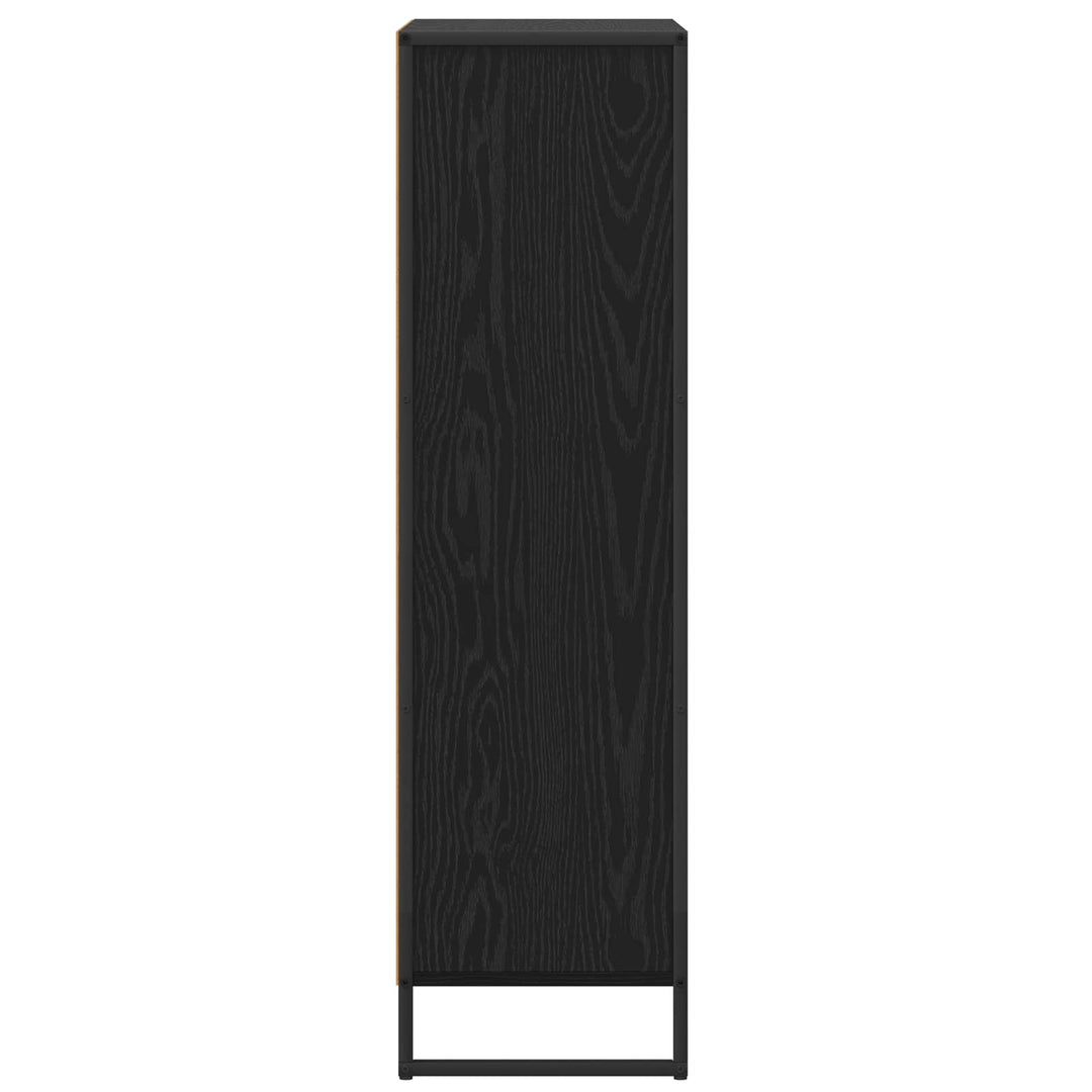 Bogskab Sort eg 68 x 30 x 108.5 cm Konstrueret træ