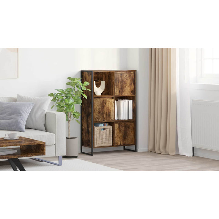 Bogskab Røget Eg 68 x 30 x 108.5 cm Konstrueret træ