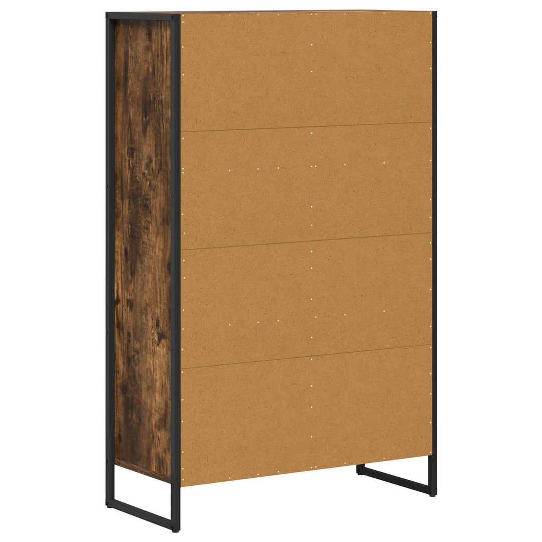 Bogskab Røget Eg 68 x 30 x 108.5 cm Konstrueret træ