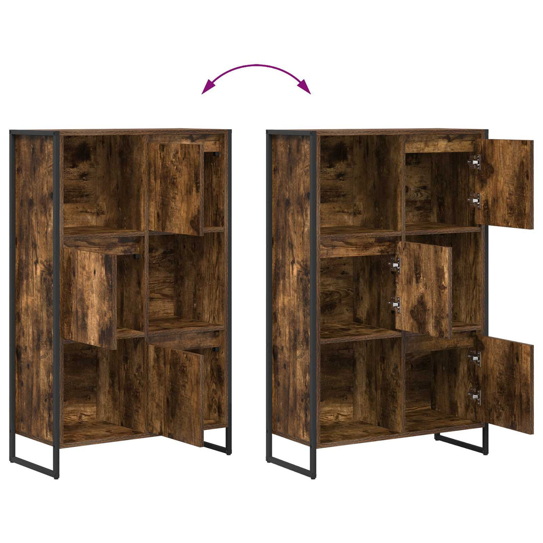 Bogskab Røget Eg 68 x 30 x 108.5 cm Konstrueret træ