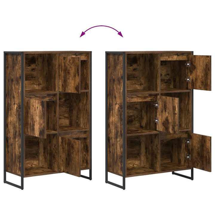 Bogskab Røget Eg 68 x 30 x 108.5 cm Konstrueret træ