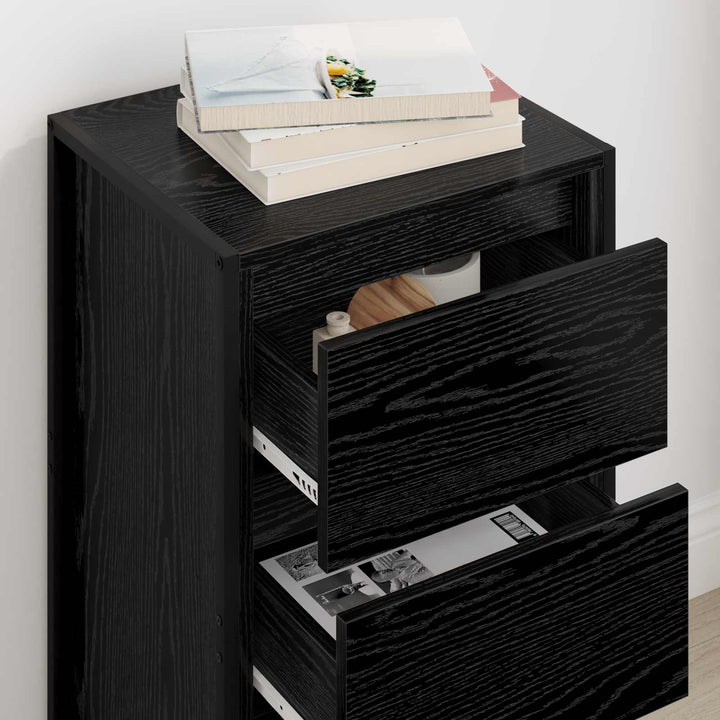 Sideboard Sort eg 42 x 36 x 75.5 cm Konstrueret træ