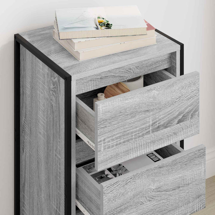 Sideboard Grå Sonoma 42 x 36 x 75.5 cm Konstrueret træ