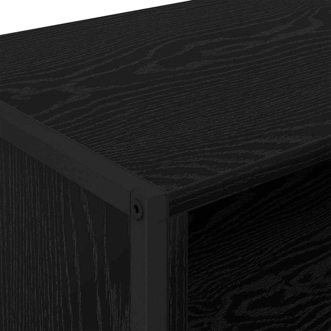 TV-skab 100 x 36,5 x 30,5 cm Sort eg Konstrueret træ