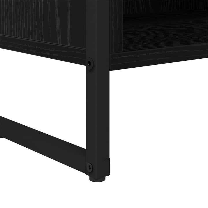 TV-skab 100 x 36,5 x 30,5 cm Sort eg Konstrueret træ
