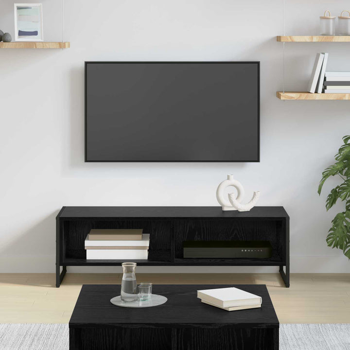TV-skab 100 x 36,5 x 30,5 cm Sort eg Konstrueret træ