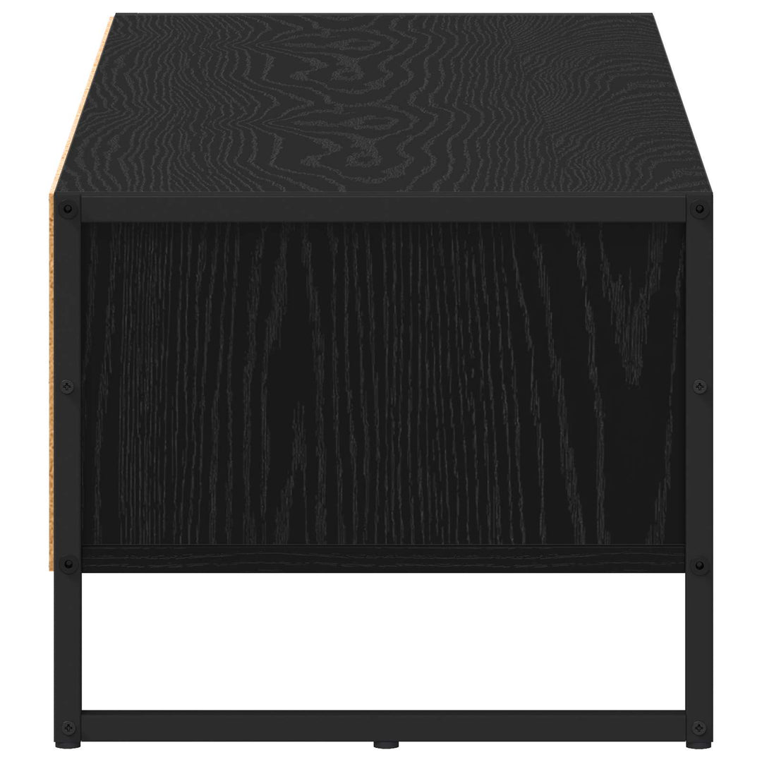 TV-skab 100 x 36,5 x 30,5 cm Sort eg Konstrueret træ