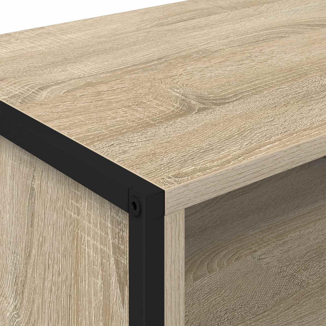 TV-skab 100 x 36,5 x 30,5 cm Sonoma-eg Konstrueret træ