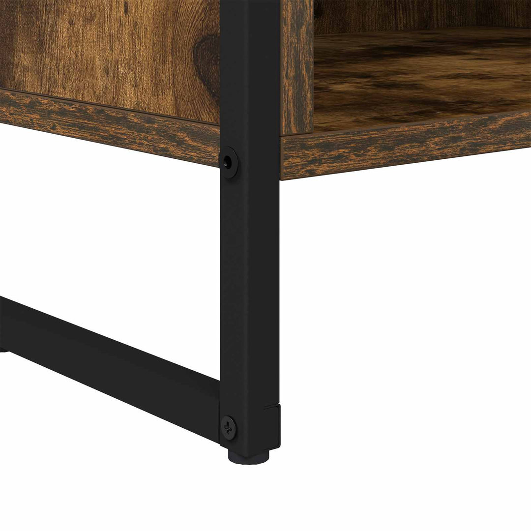 TV-skab 100 x 36,5 x 30,5 cm Røget eg Konstrueret træ