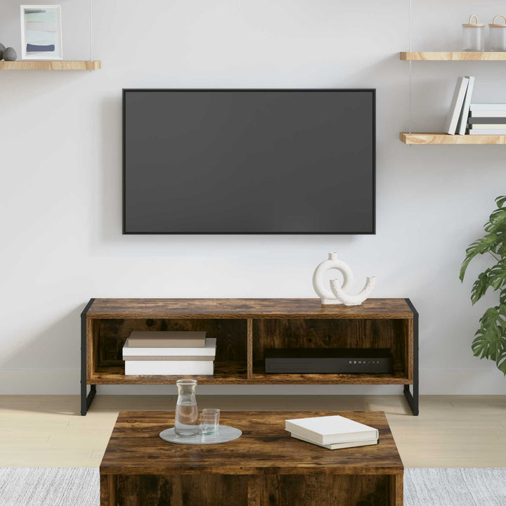 TV-skab 100 x 36,5 x 30,5 cm Røget eg Konstrueret træ