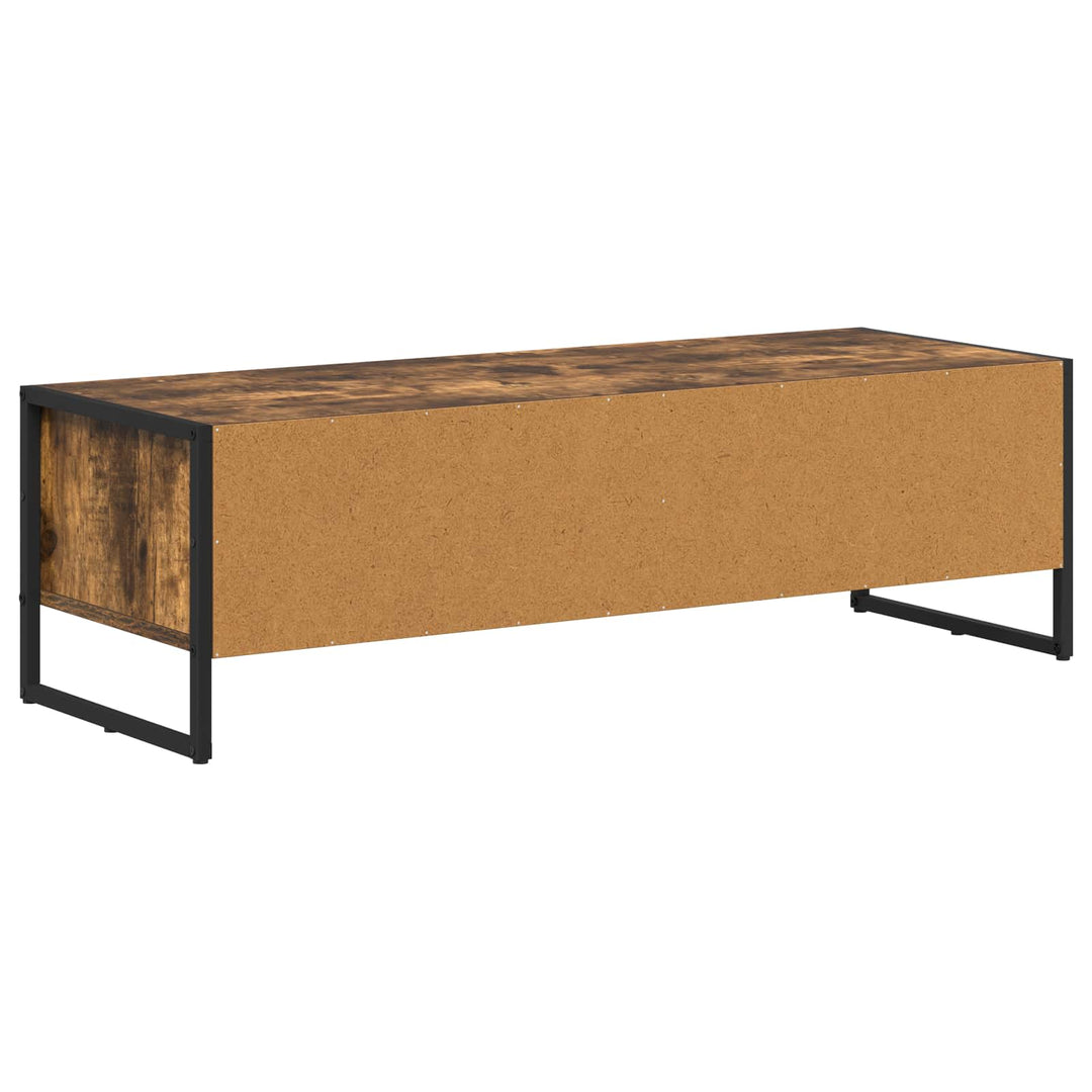 TV-skab 100 x 36,5 x 30,5 cm Røget eg Konstrueret træ